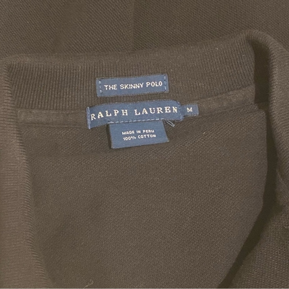 Ralph Lauren Blue Label Black Skinny Polo with Baylor University Logo. EA009 - Picture 5 of 5